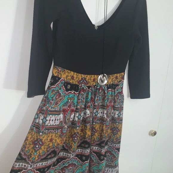 Anthropologie Maeve Fit & Flare Tribal Dress - Picture 1 of 5